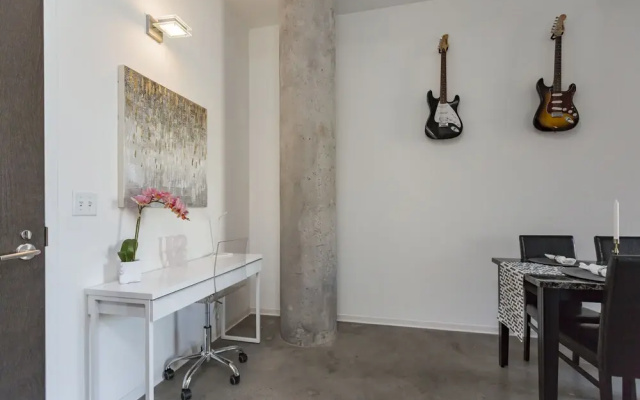 photo 4 of Industrial Chic Condo with Balcony
