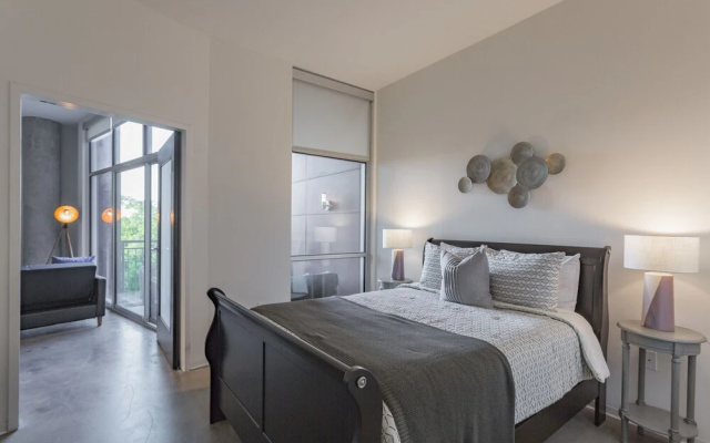 photo 5 of Industrial Chic Condo with Balcony