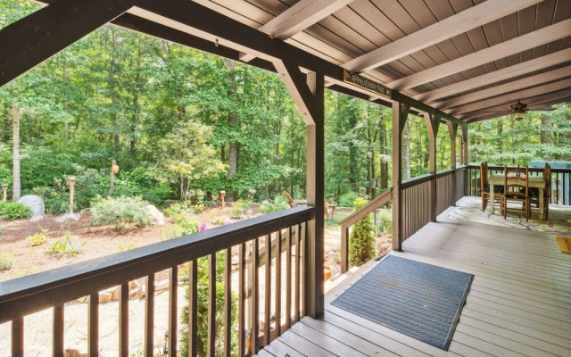 photo 5 of Lake Lure Cabin: Outdoor Oasis w/ Fire Pit & BBQ