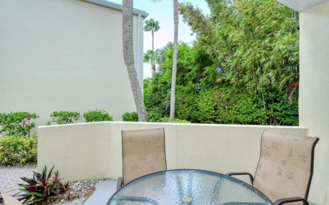 photo 2 of LaPlaya 104E Perfectly located near the path to the beach just steps from the pool