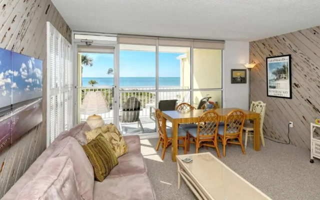photo 5 of LaPlaya 206C Gorgeous vistas of the Gulf from this light and bright end unit with private access to the beach