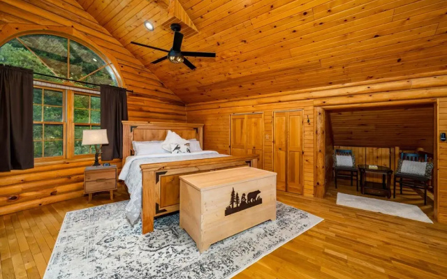 photo 5 of Log Cabin w/ Private Hot Tub on Wenatchee River!