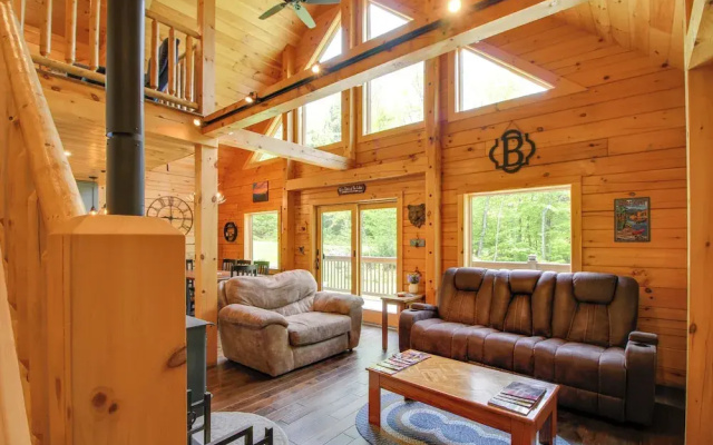 photo 4 of Londonderry Chalet w/ Deck, Fire Pit & Views!