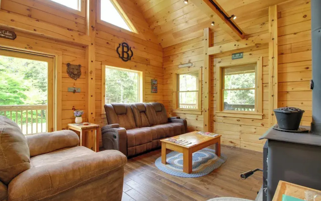 photo 5 of Londonderry Chalet w/ Deck, Fire Pit & Views!