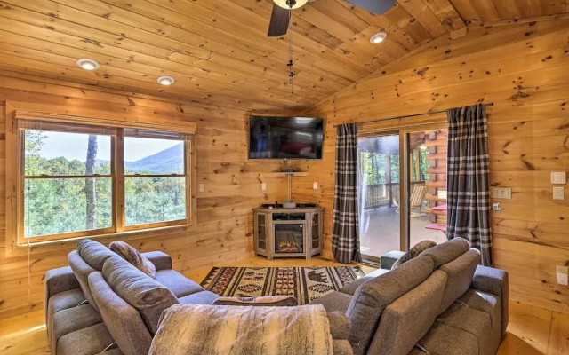 photo 3 of Lovely Log Cabin + Bunkhouse w/ Views & Yard!