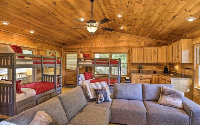 photo 4 of Lovely Log Cabin + Bunkhouse w/ Views & Yard!