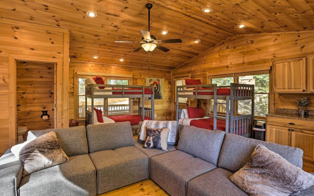 photo 5 of Lovely Log Cabin + Bunkhouse w/ Views & Yard!