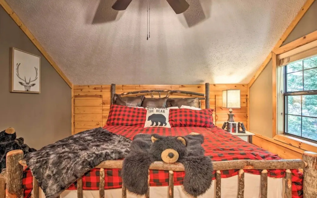 photo 3 of Luxe Fightingtown Creek Cabin: 2 King Suites & Spa