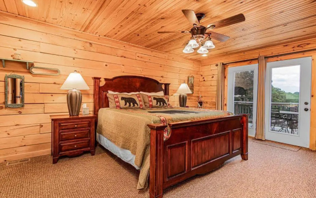 photo 5 of Luxury 2700 Sq Ft Log Cabin Private Hot Tub Game room Pool Table Best View