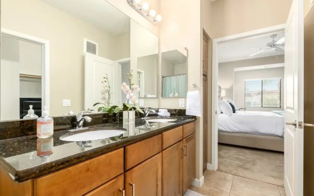 photo 2 of Luxury Condo in Ocotillo! Dining, Resort Pool, Spa, Gym and More! Walk to Everything! by RedAwning