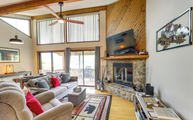 photo 3 of Maggie Valley Mountain Escape w/ Fireplace & Deck!