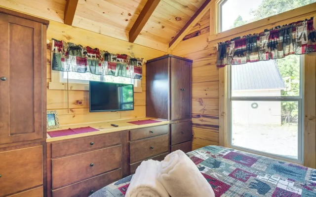 photo 5 of 7 Mi to Lake Lure: Mill Spring Cabin w/ Hot Tub