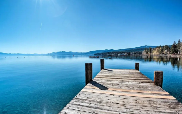 photo 3 of Walk to Dock & Tahoe City: Modern Lakeside Cabin