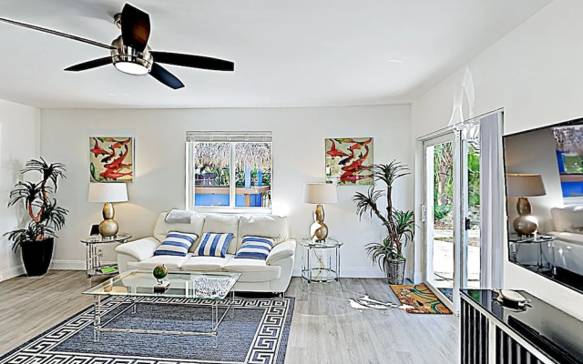 photo 3 of New Listing! Beach W/ Tiki Bar & Hot Tub 3 Bedroom Duplex