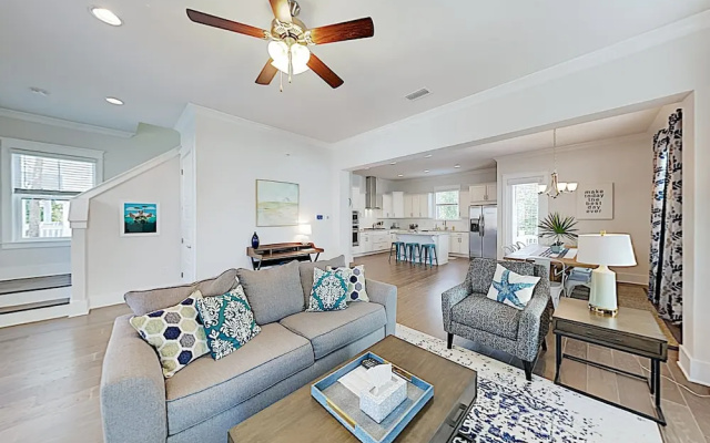 photo 4 of New Listing! Coastal Paradise - Walk To Beach 3 Bedroom Home