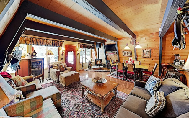 photo 2 of New Listing! Woodsy Cabin w/ Hot Tub, 3 Decks home