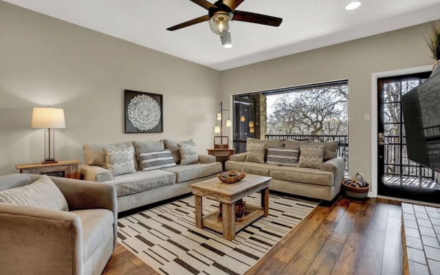 photo 4 of Luxury Riverfront Condo 1 BLK to Schlitterbahn!