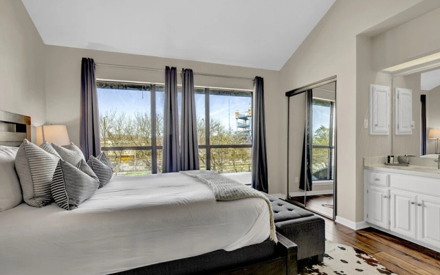 photo 5 of Luxury Riverfront Condo 1 BLK to Schlitterbahn!