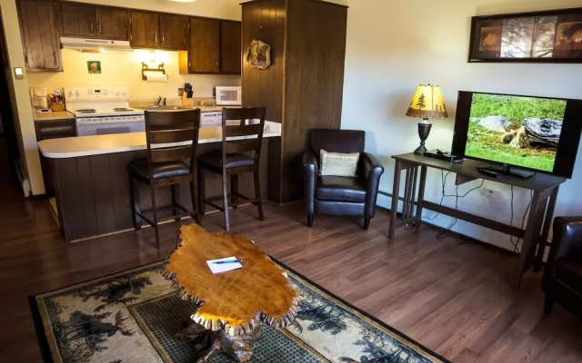 photo 4 of Elkhorn One Bedroom Condo with River View from Deck and Walking Distance to Estes Park - #3262 by RedAwning