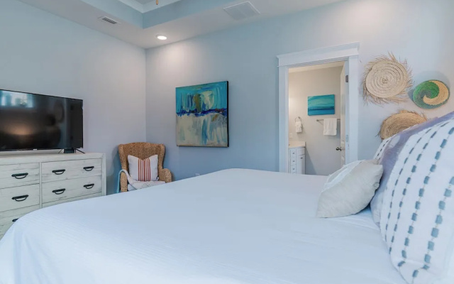 photo 4 of Pet Friendly + Private Pool; Amazing Fenced Backyard, 5 Min Walk to Beach!