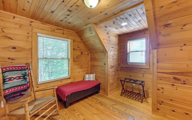 photo 3 of Pet-friendly Bryson City Cabin w/ Fire Pit + Deck!