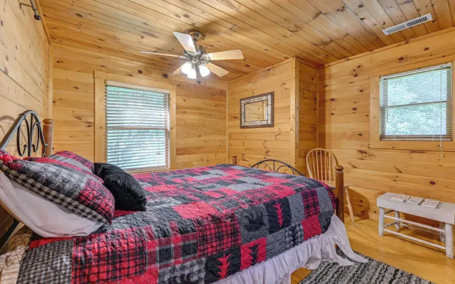 photo 5 of Pet-friendly Bryson City Cabin w/ Fire Pit + Deck!