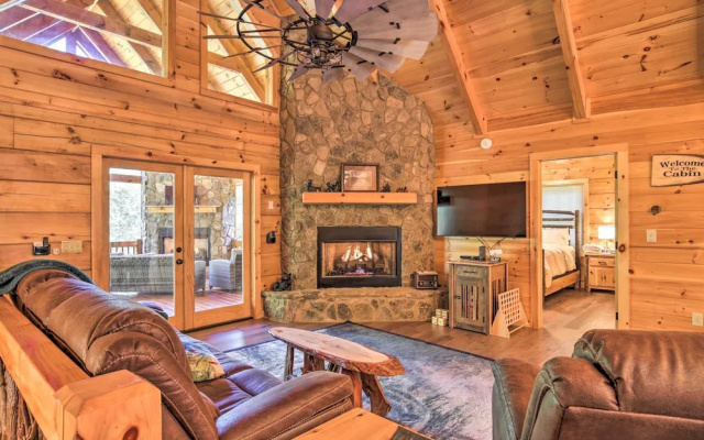 photo 3 of Private Cabin w/ Furnished Porch on < 3 Acres!