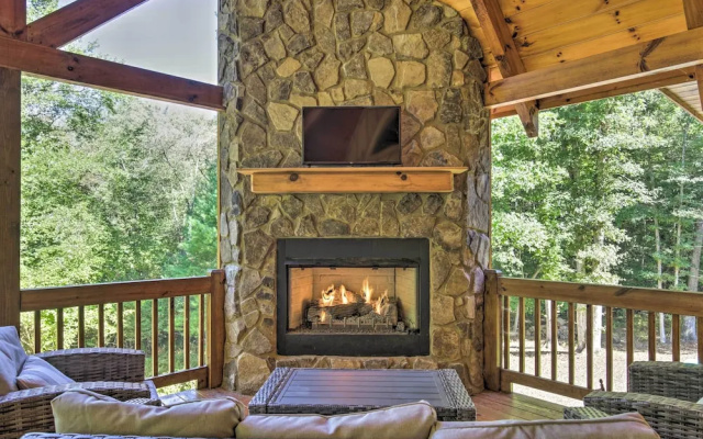 photo 4 of Private Cabin w/ Furnished Porch on < 3 Acres!