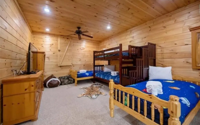 photo 2 of Ricks Retreat Charming Log Cabin Firepit Ping Pong hot tub Close to Blue Ridge