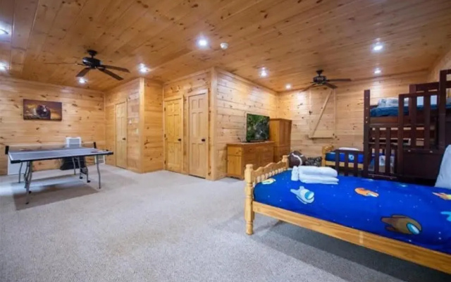 photo 3 of Ricks Retreat Charming Log Cabin Firepit Ping Pong hot tub Close to Blue Ridge