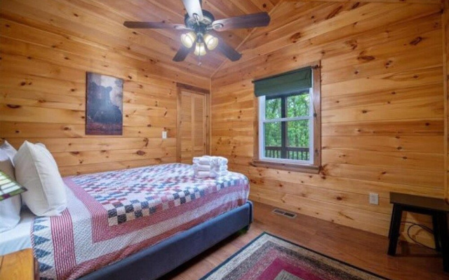 photo 5 of Ricks Retreat Charming Log Cabin Firepit Ping Pong hot tub Close to Blue Ridge