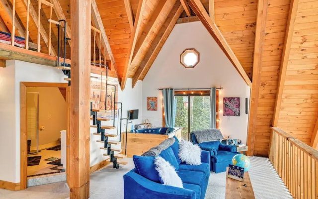 photo 4 of Riverfront A-frame Cabin in Troy w/ Pool & Dock!