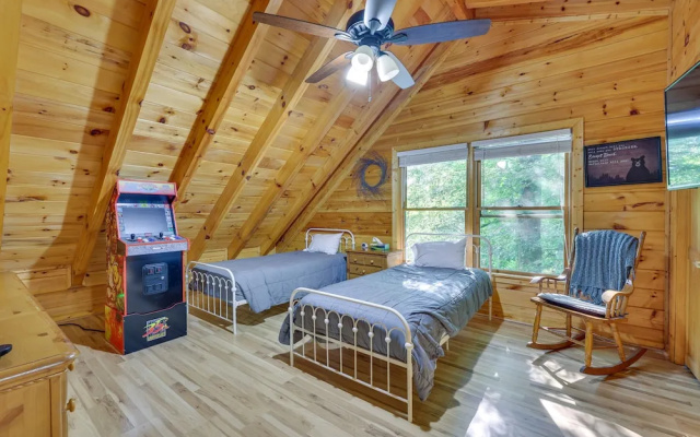 photo 2 of Riverfront Ellijay Cabin w/ Deck + Pool Access!