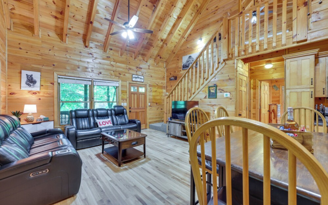 photo 4 of Riverfront Ellijay Cabin w/ Deck + Pool Access!