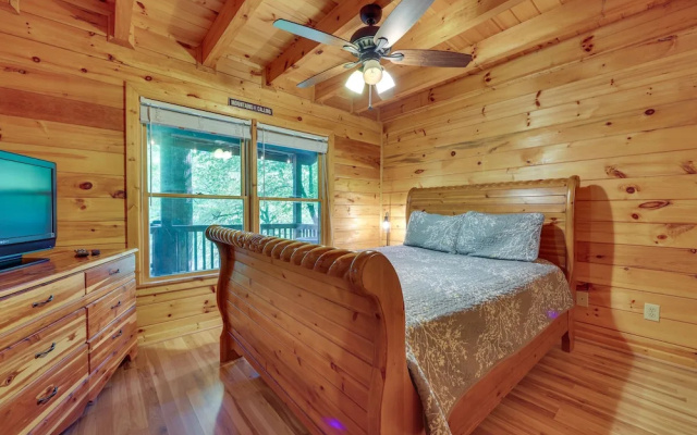 photo 5 of Riverfront Ellijay Cabin w/ Deck + Pool Access!