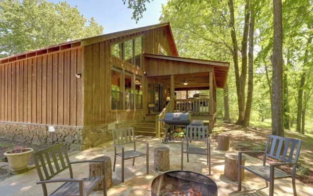 photo 5 of Roomy Riverfront 'trout Valley Cabin' w/ Porch!