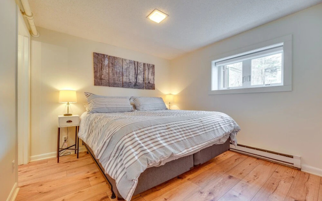 photo 3 of Ski-in/ski-out Bromley Mtn Condo: Wood Fireplace!