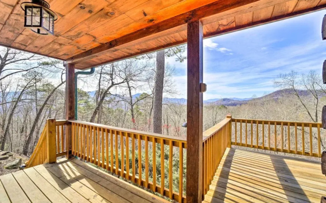 photo 5 of Smoky Mountain Cabin Rental w/ Hot Tub + Fire Pit!
