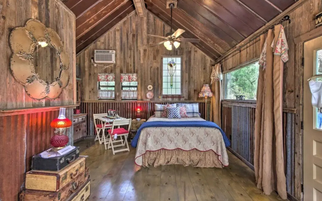 photo 3 of Snuggle Inn Wimberley Cabin w/ Fire Pit + Deck
