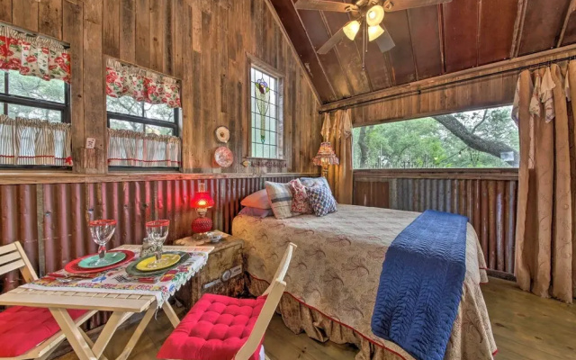 photo 5 of Snuggle Inn Wimberley Cabin w/ Fire Pit + Deck