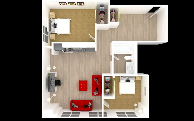 photo 2 of Spacious 2 BR Apt - Loft Style and Open Plan!