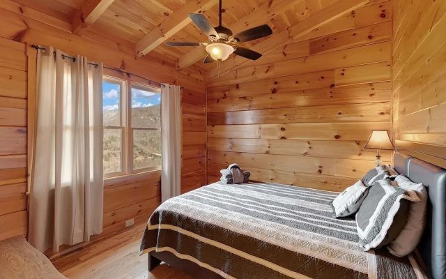 photo 5 of Spacious Cabin With Fantastic Long Range Mountain And Lake Views - Lake Lure - The Overlook 4 Bedroom Cabin by Sunscape Property Management