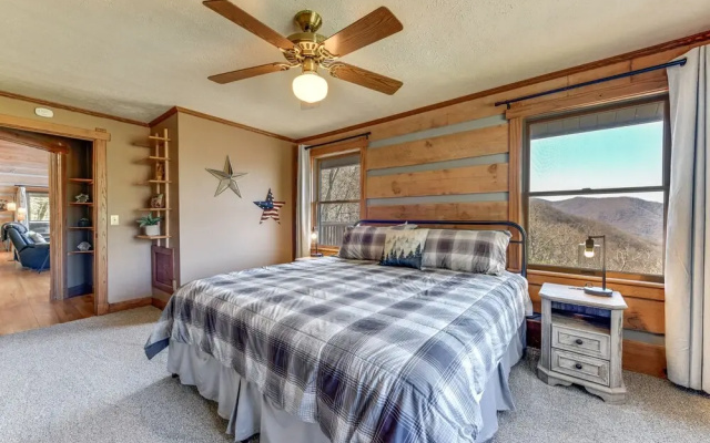 photo 5 of Spacious Maggie Valley Cabin w/ Waterfall On-site!