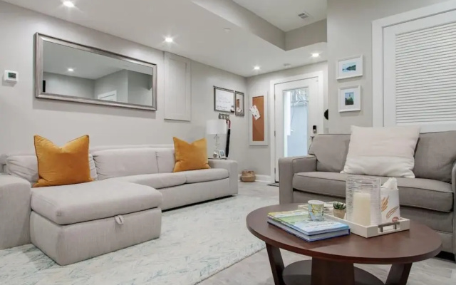 photo 4 of Stunning English Basement Only Steps From DMV Metro Subway Shopping Restaurants