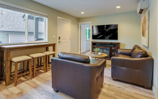 photo 2 of Modern Seatac Gem w/ Fireplace & Smart Tvs!