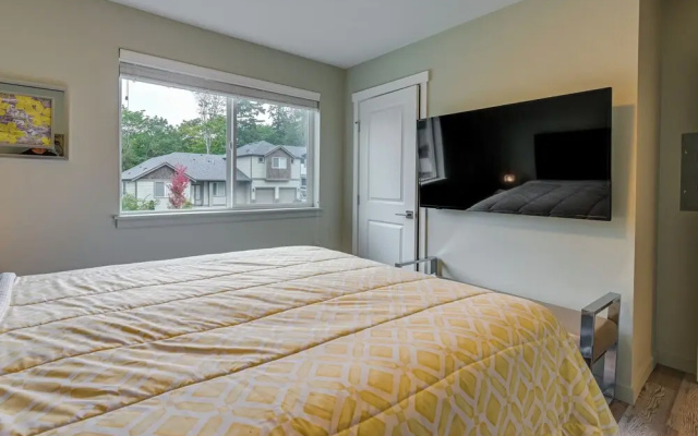 photo 4 of Modern Seatac Gem w/ Fireplace & Smart Tvs!