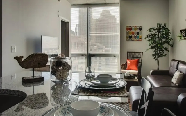 photo 2 of Stylish 1BR Apt Near Spectrum Center