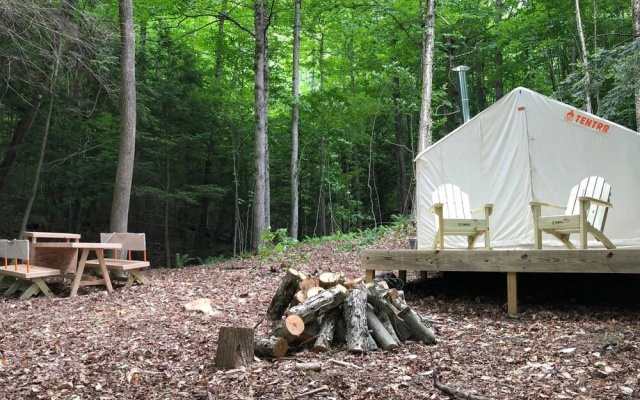 photo 2 of Tentrr â Hidden Hoosic Riverside Camp