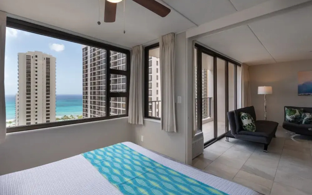 photo 5 of Newly Remodeled Corner Unit at the Waikiki Banyan with Diamond Head Views