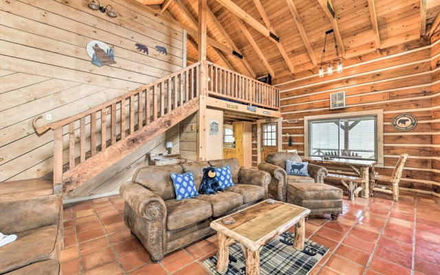 photo 5 of True Log Cabin w/ Game Room, Year-round Views